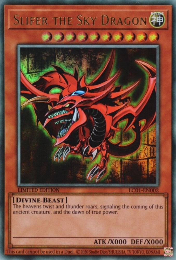 Slifer the Sky Dragon 25th Anniversary Edition (LC01-EN002) [LC01]