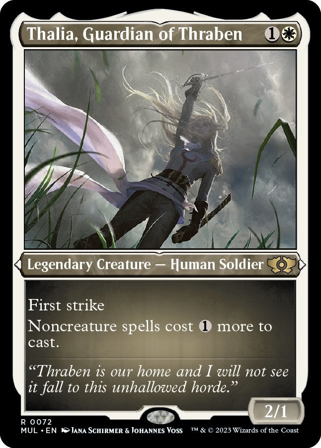 Thalia Guardian of Thraben Foil Etched (72) [MUL]