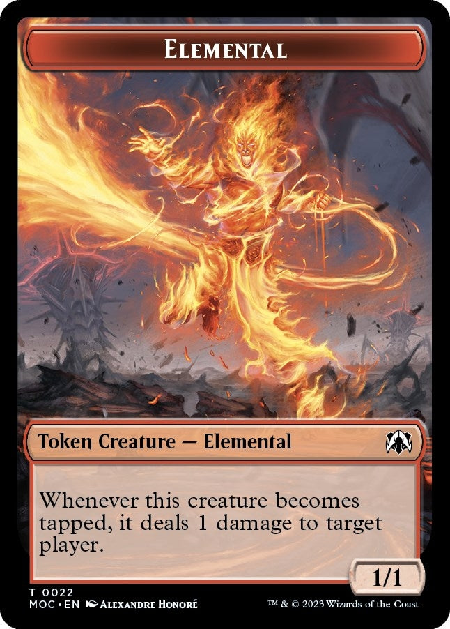 Elemental Faerie Double sided Token (22 // 11) [MOC]