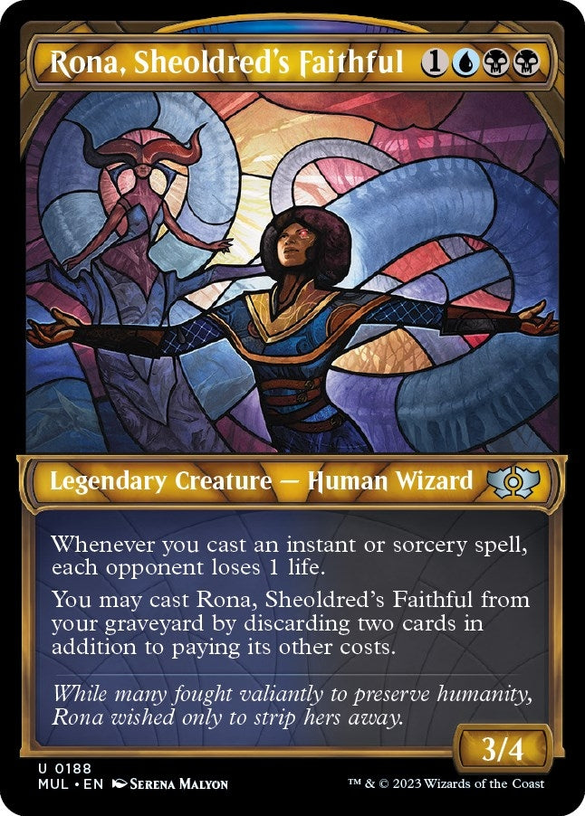 Rona, Sheoldred's Faithful (Halo Foil) [Multiverse Legends]