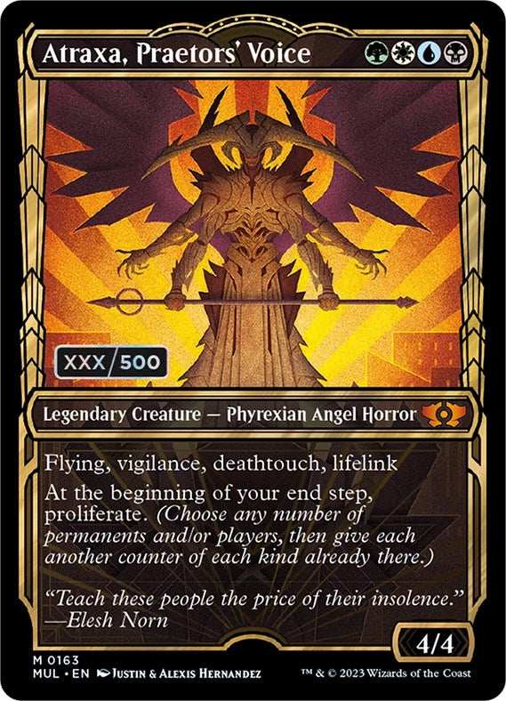 Atraxa Praetors Voice Serial Numbered (163) [MUL]