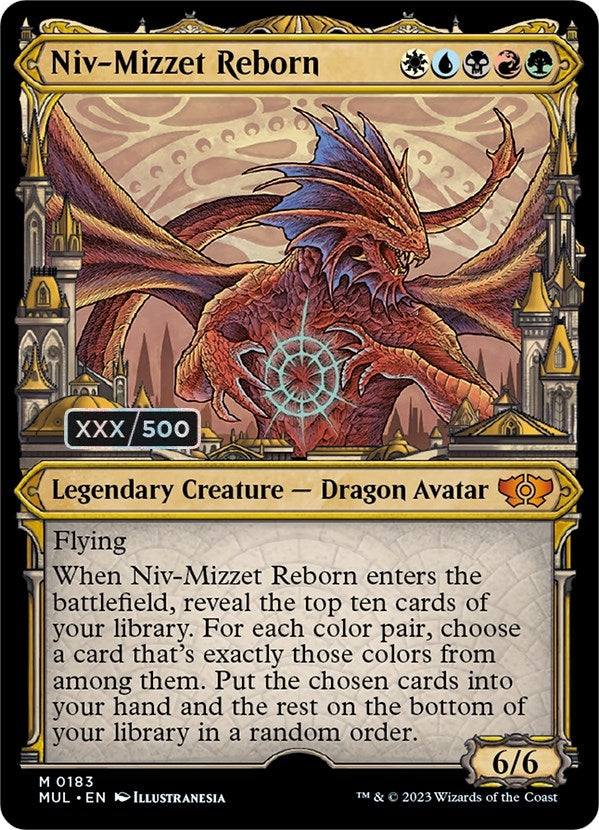 Niv Mizzet Reborn Serial Numbered (183) [MUL]