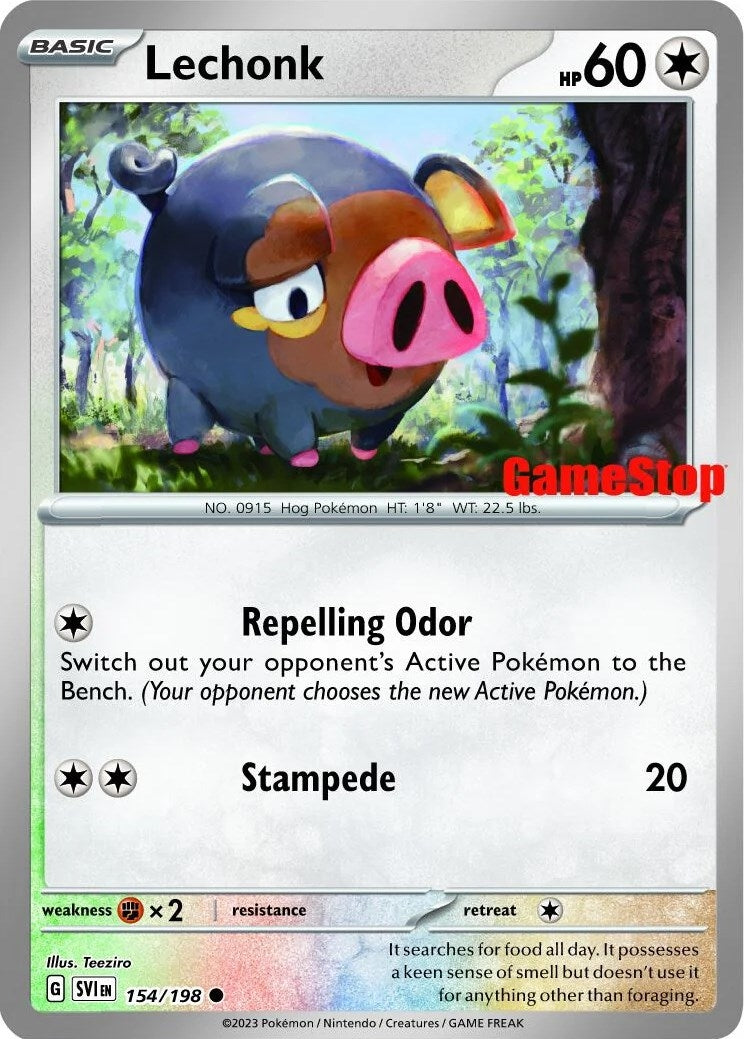 Lechonk 154 198 GameStop Promo (154/198) [MCAP]