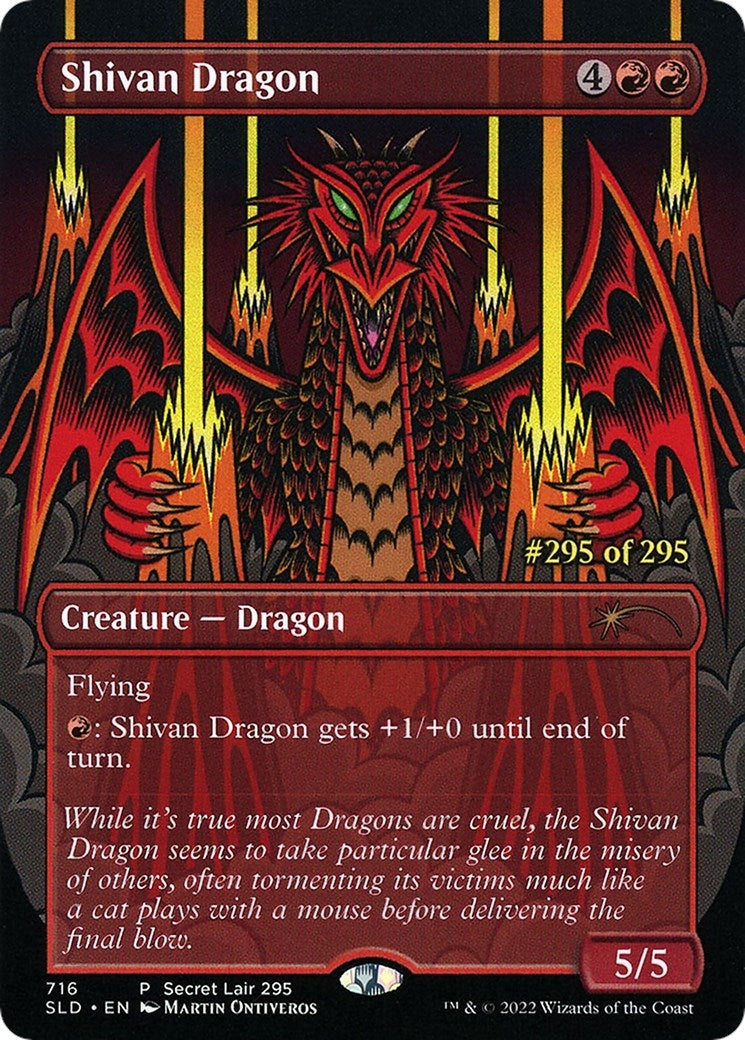 Shivan Dragon Serial Numbered (716) [SLD]