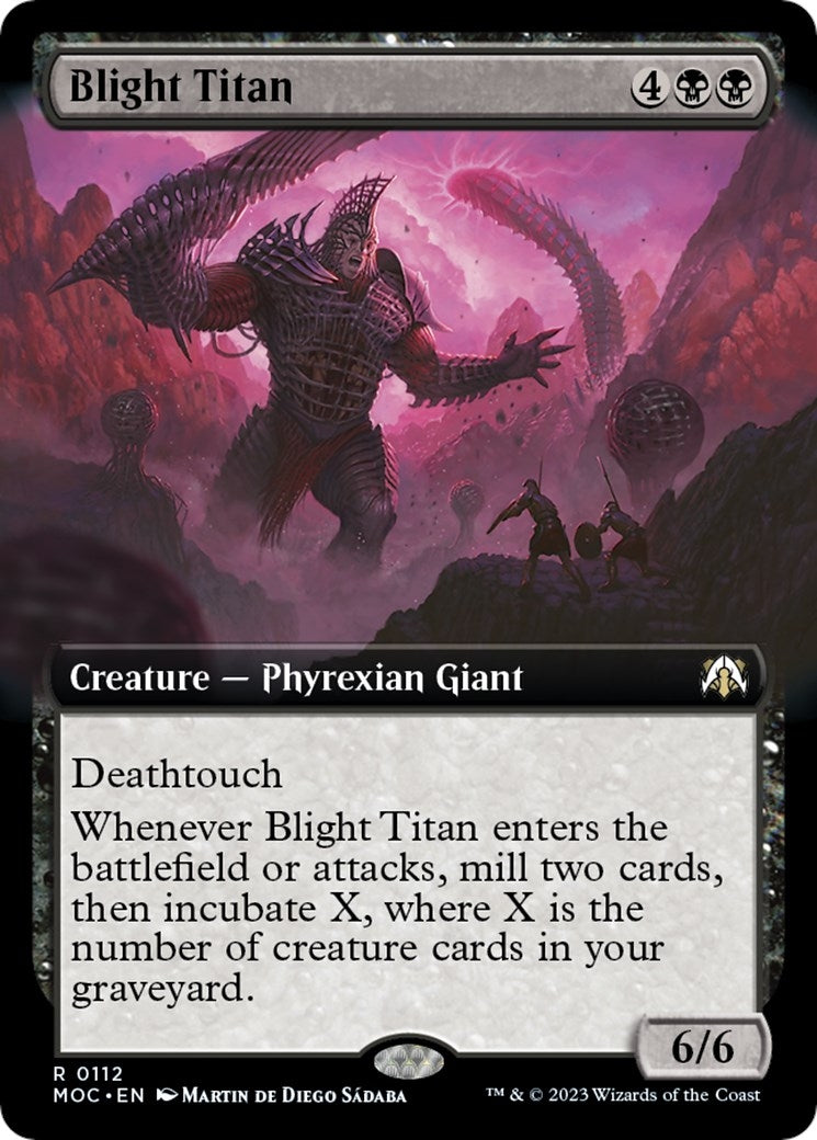 Blight Titan (Extended Art) [March of the Machine Commander]