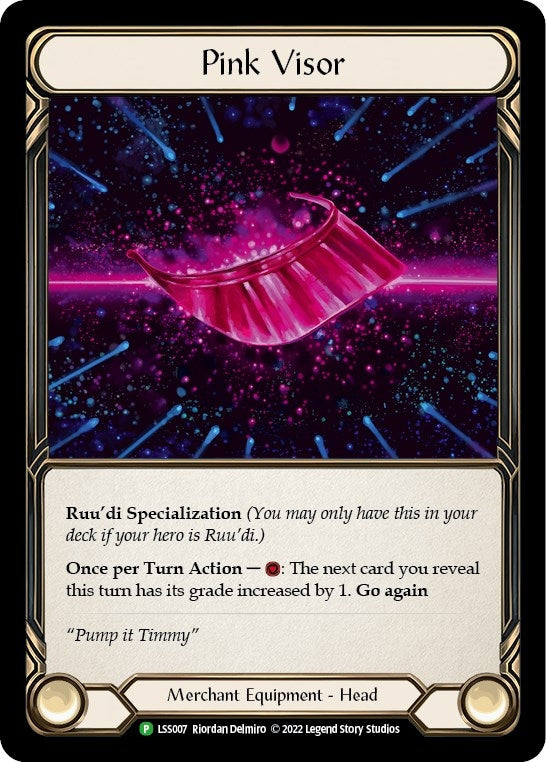 Image for Pink Visor [Flesh and Blood: Promo Cards]