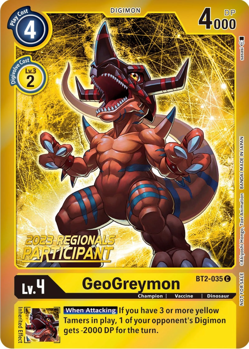 Image for GeoGreymon (2023 Regionals Participant) [Release Special Booster]