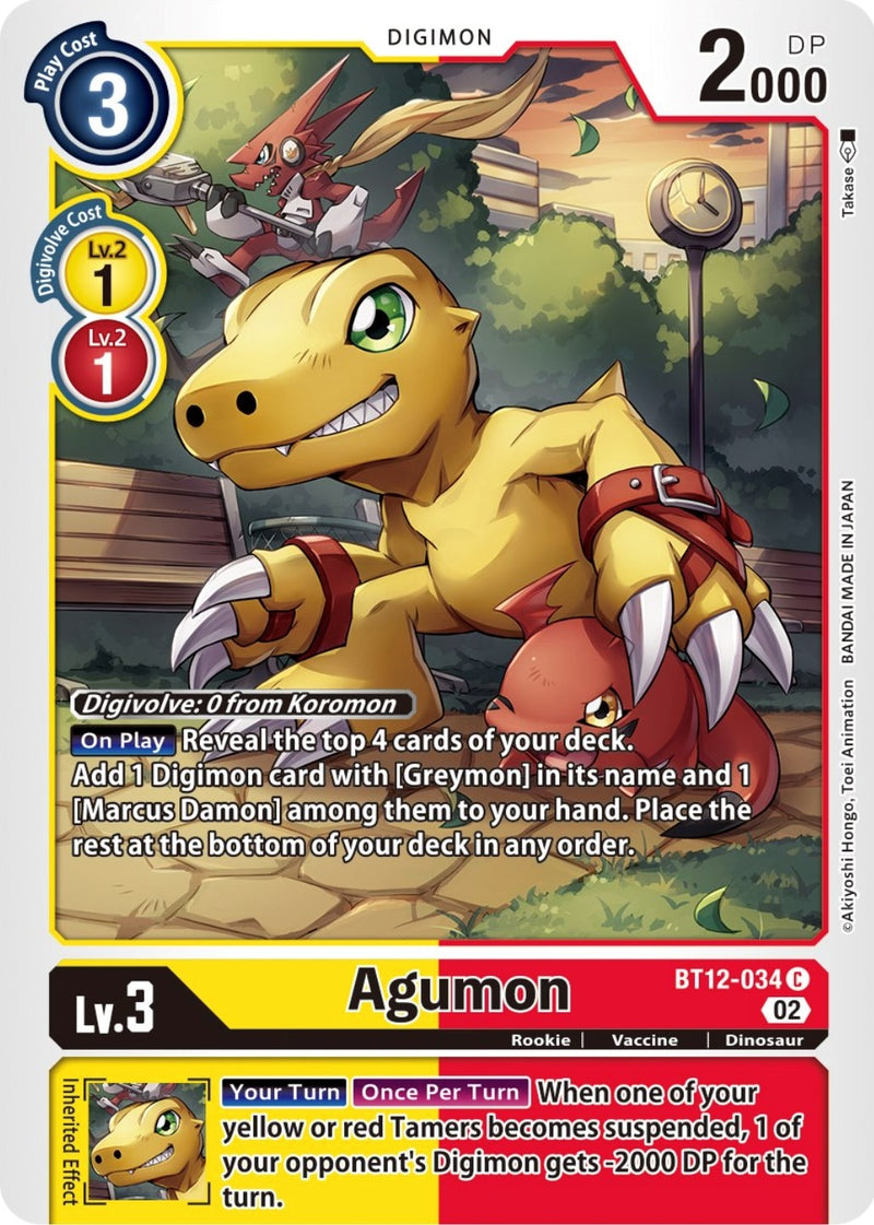 Image for Agumon - BT12-034 [Across Time]