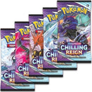 Chilling Reign Booster Pack Art Bundle Set of 5 [SWSH06]