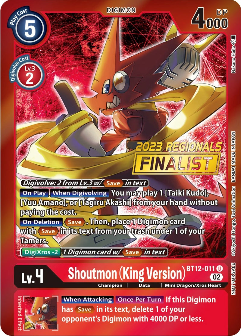 Image for Shoutmon (King Version) (2023 Regionals Finalist) [Across Time]