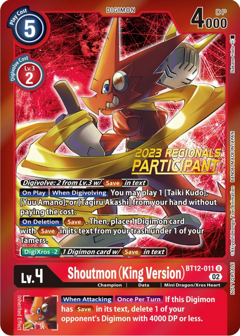 Image for Shoutmon (King Version) (2023 Regionals Participant) [Across Time]