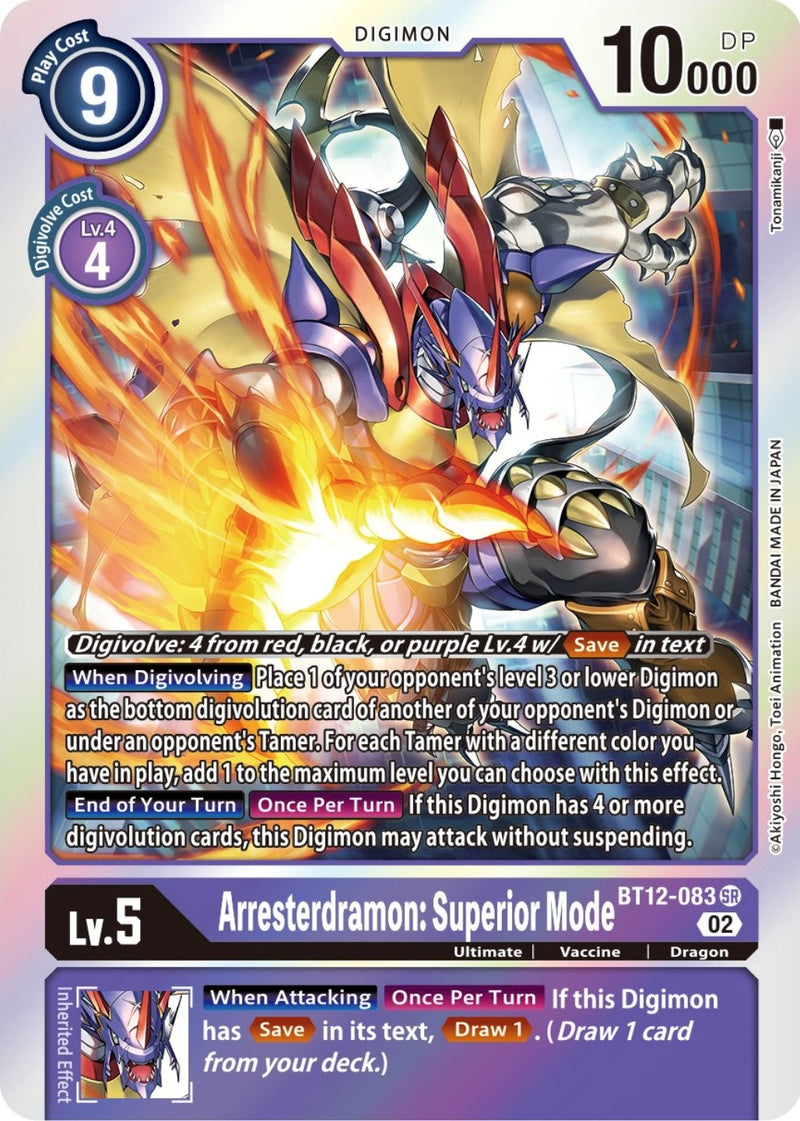 Image for Arresterdramon: Superior Mode [Across Time]