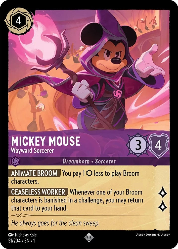 Mickey Mouse Wayward Sorcerer (51/204) [1]