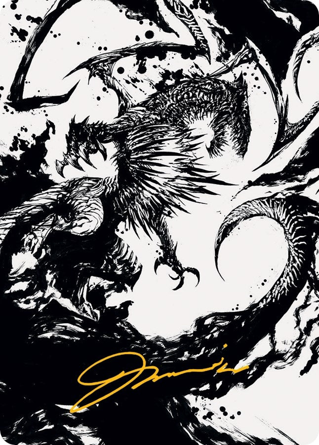 Skithiryx the Blight Dragon Art Card Gold Stamped Signature (71) [ASMOM]