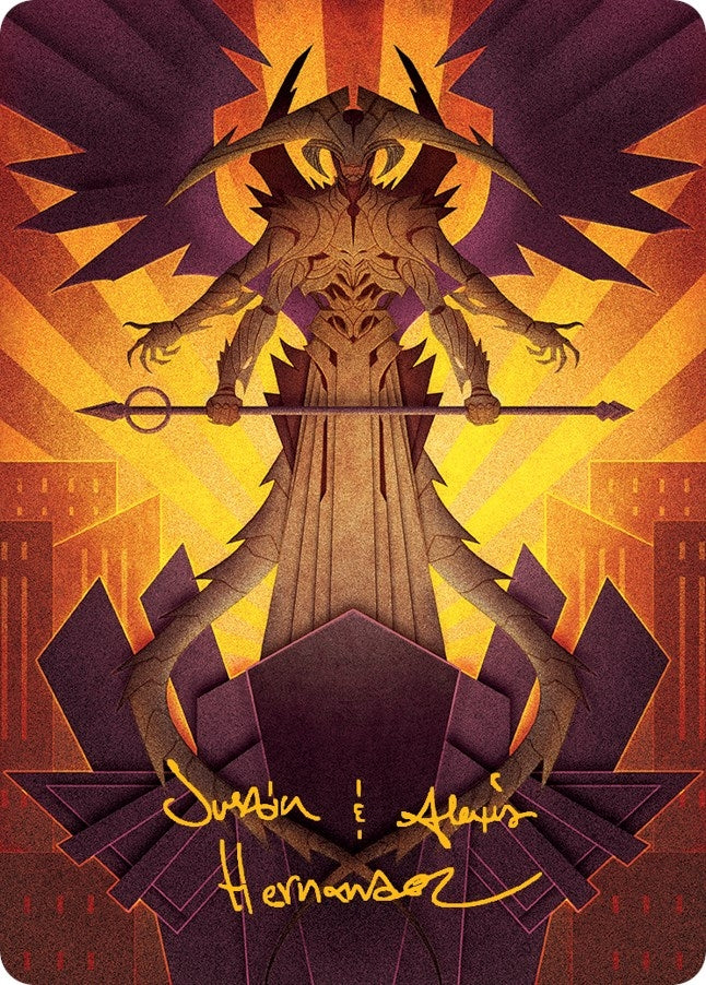 Atraxa Praetors Voice Art Card Gold Stamped Signature (77) [ASMOM]