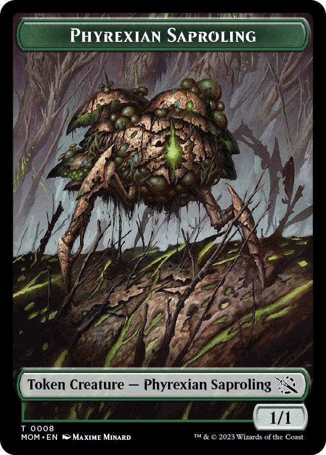 Phyrexian Saproling Token (8) [MOM]