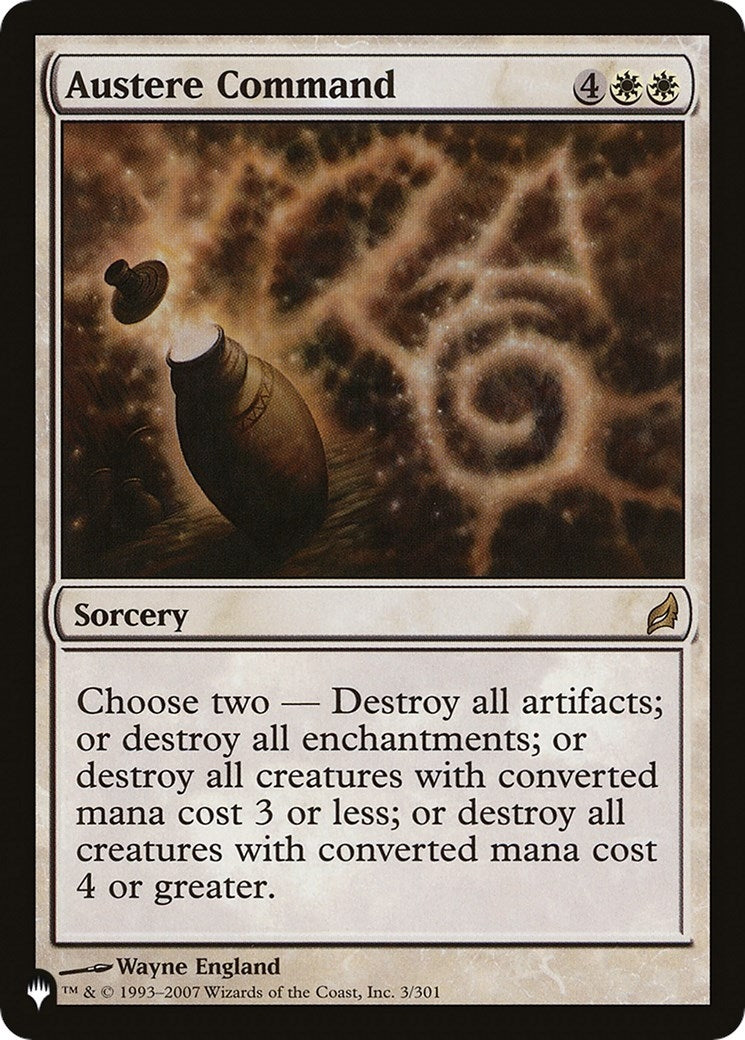 Austere Command (3) [LIST]