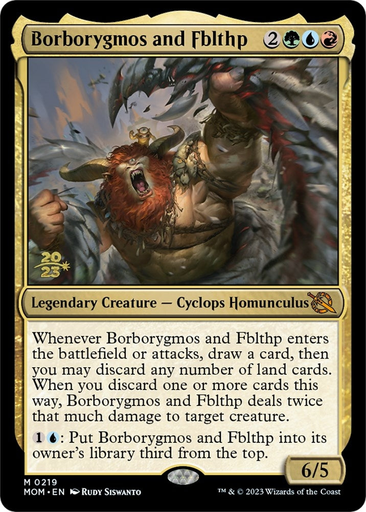 Borborygmos and Fblthp [March of the Machine Prerelease Promos]