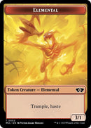 Elemental 0002 Knight Double Sided Token (2 // 10) [MOM]