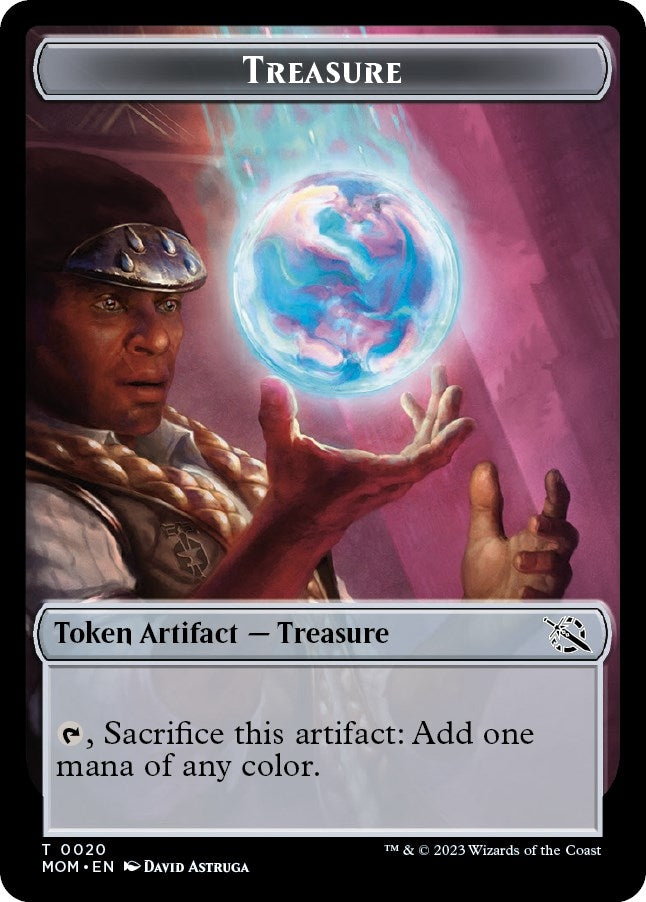 Treasure 0020 Thopter Double Sided Token (20 // 19) [MOM]