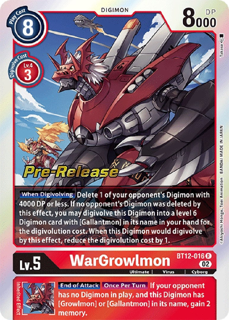 Image for WarGrowlmon [Across Time Pre-Release Cards]