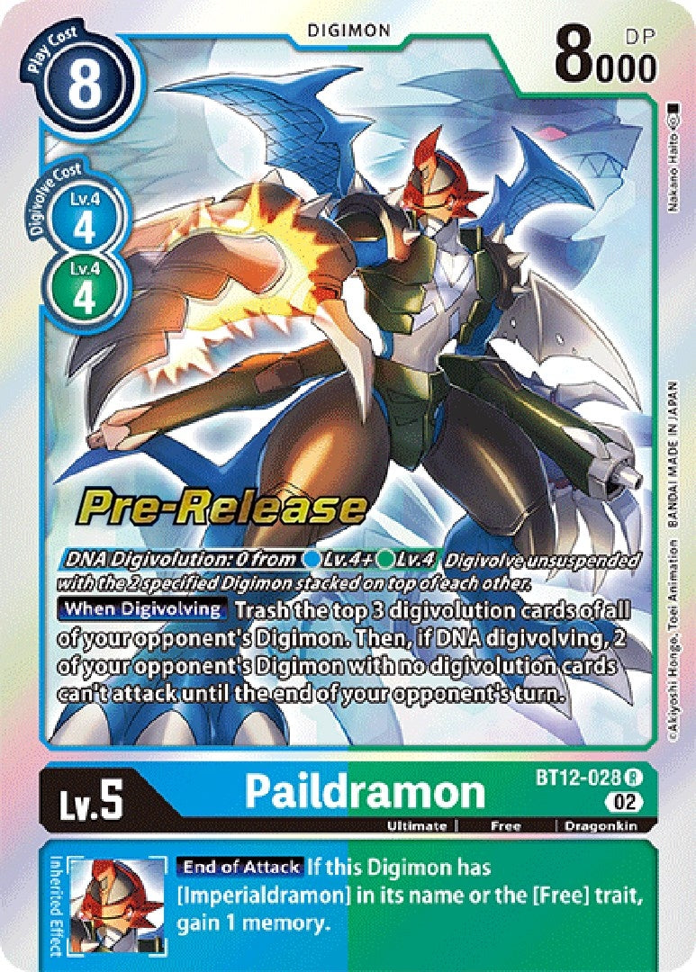 Image for Paildramon [Across Time Pre-Release Cards]