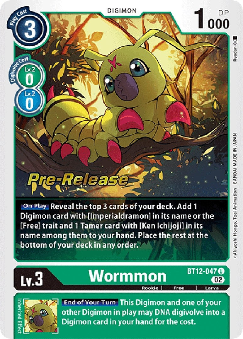 Image for Wormmon [Across Time Pre-Release Cards]