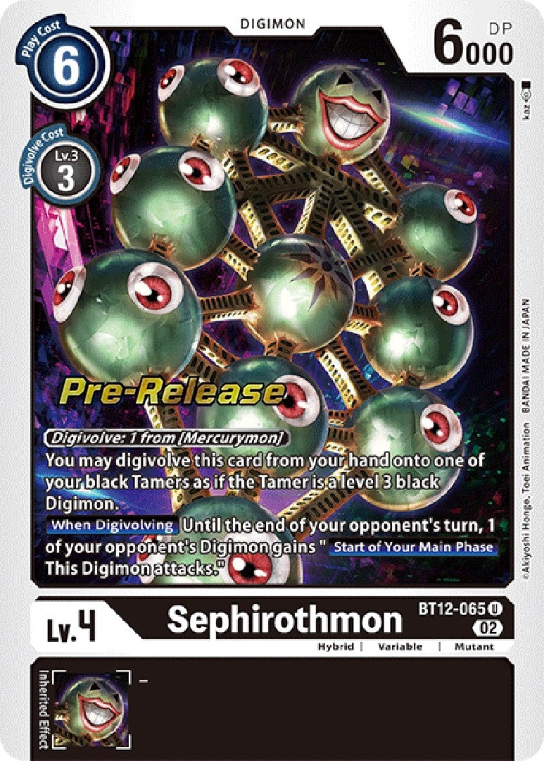 Image for Sephirothmon [Across Time Pre-Release Cards]