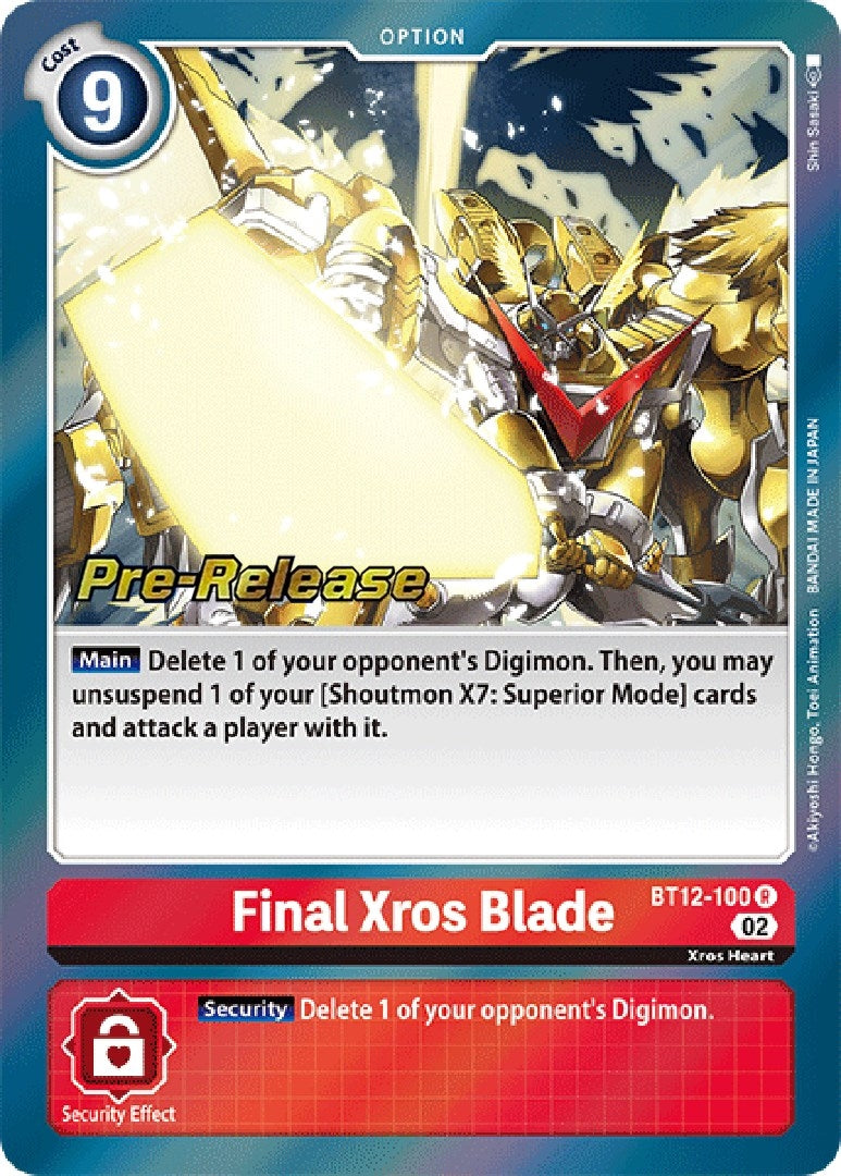 Image for Final Xros Blade [Across Time Pre-Release Cards]