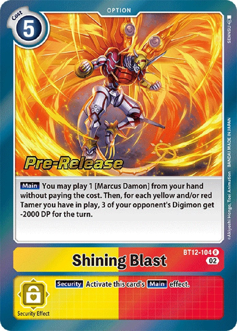 Image for Shining Blast [Across Time Pre-Release Cards]