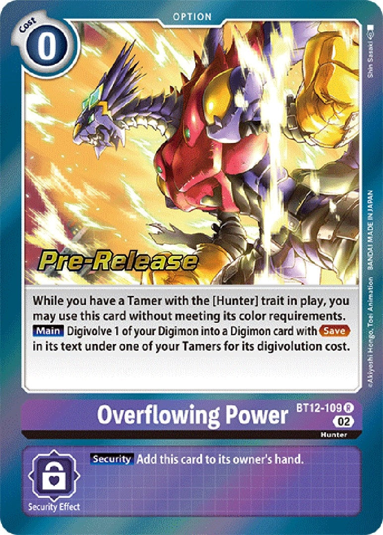 Image for Overflowing Power [Across Time Pre-Release Cards]