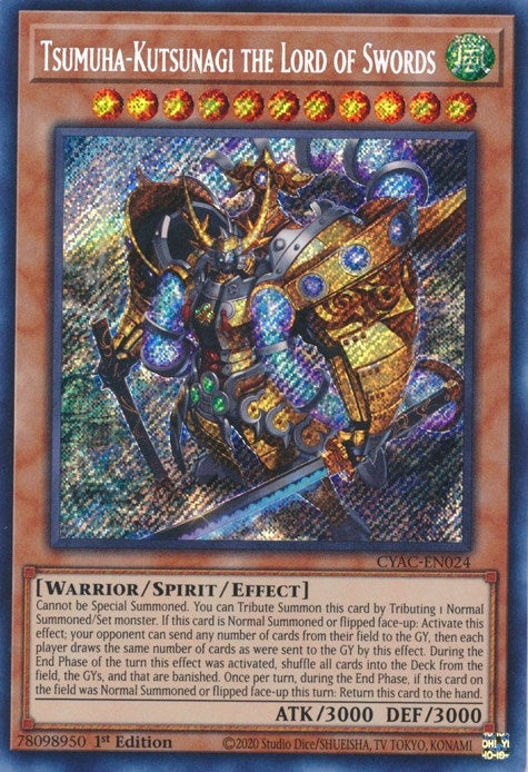 Tsumuha Kutsunagi the Lord of Swords (CYAC-EN024) [CYAC]