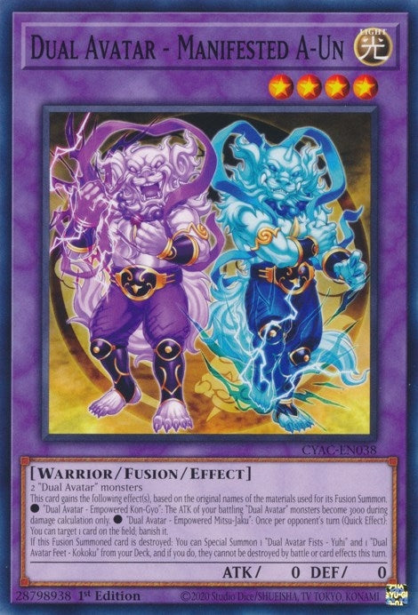 Dual Avatar Manifested A Un (CYAC-EN038) [CYAC]
