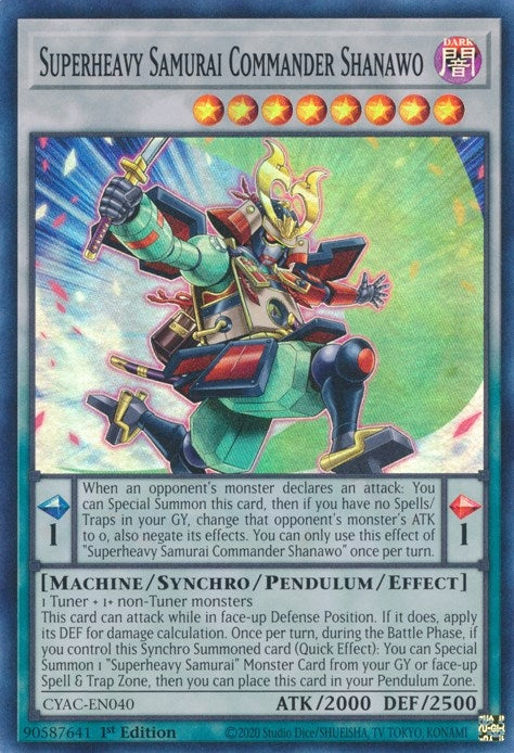 Superheavy Samurai Commander Shanawo (CYAC-EN040) [CYAC]