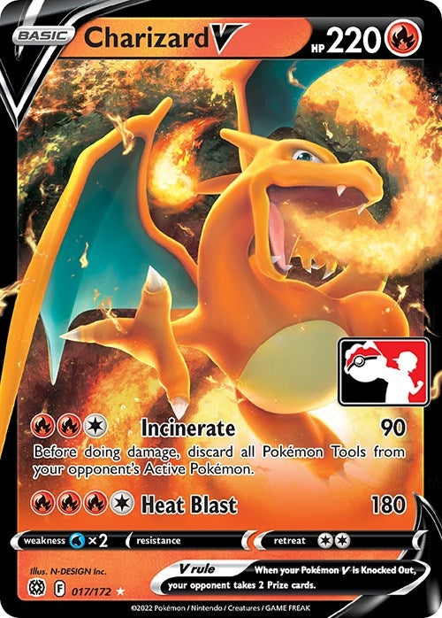 Charizard V Prize Pack Series 2 (017/172)