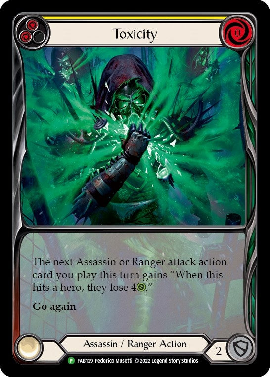 Image for Toxicity (Yellow) - FAB129 [Flesh and Blood: Promo Cards]