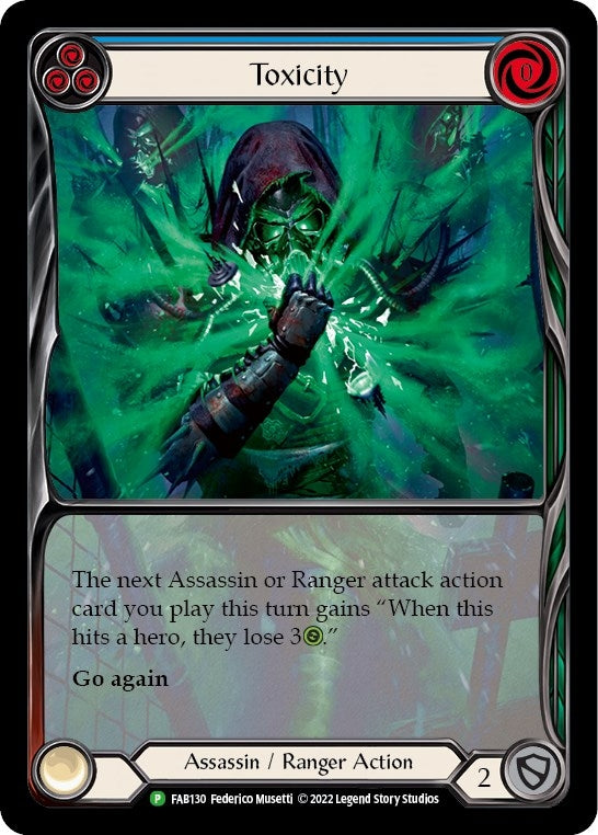 Image for Toxicity (Blue) - FAB130 [Flesh and Blood: Promo Cards]