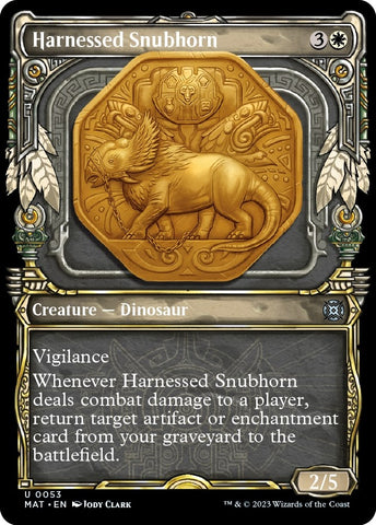 Harnessed Snubhorn (Showcase) [March of the Machine: The Aftermath]