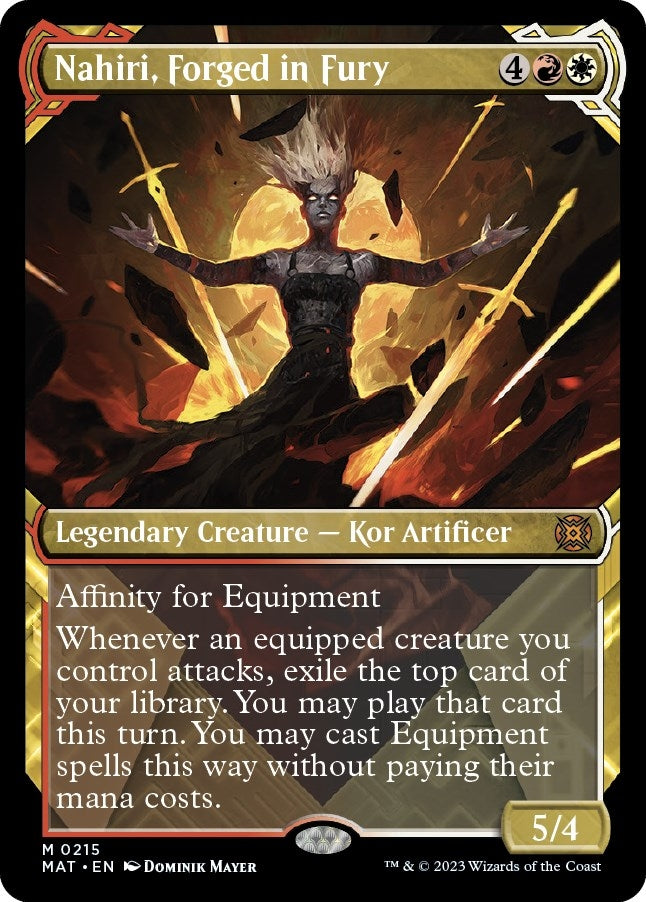 Nahiri Forged in Fury Halo Foil (215) [MAT]
