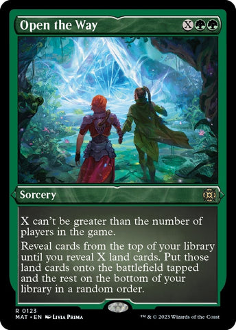 Open the Way Foil Etched (123) [MAT]