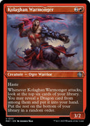 Kolaghan Warmonger (Foil Etched) [March of the Machine: The Aftermath]