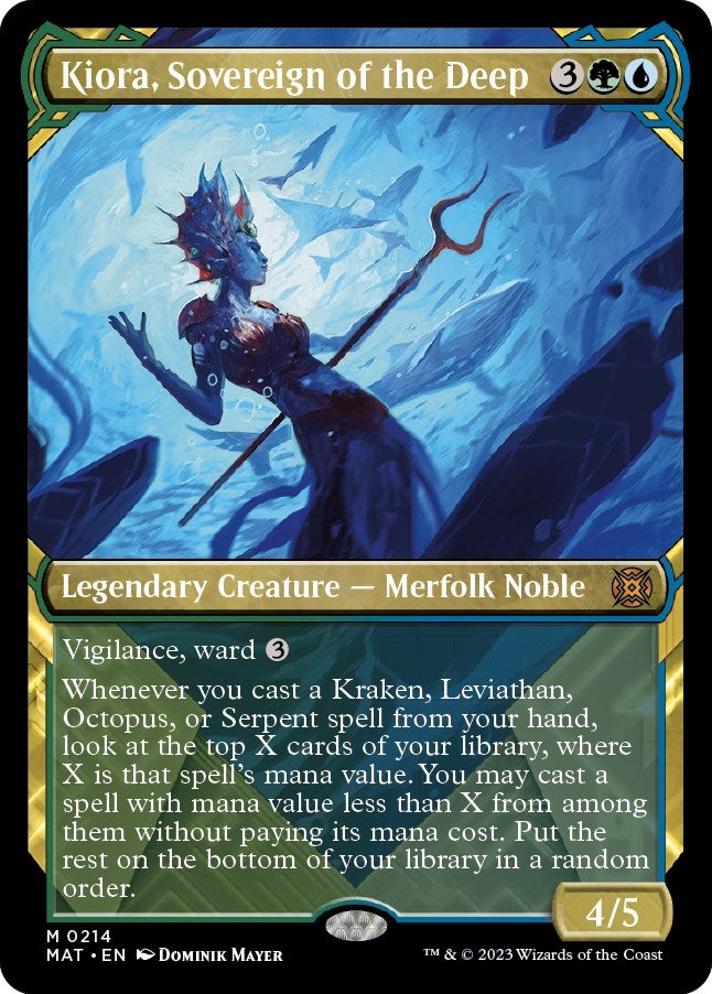 Kiora Sovereign of the Deep Halo Foil (214) [MAT]