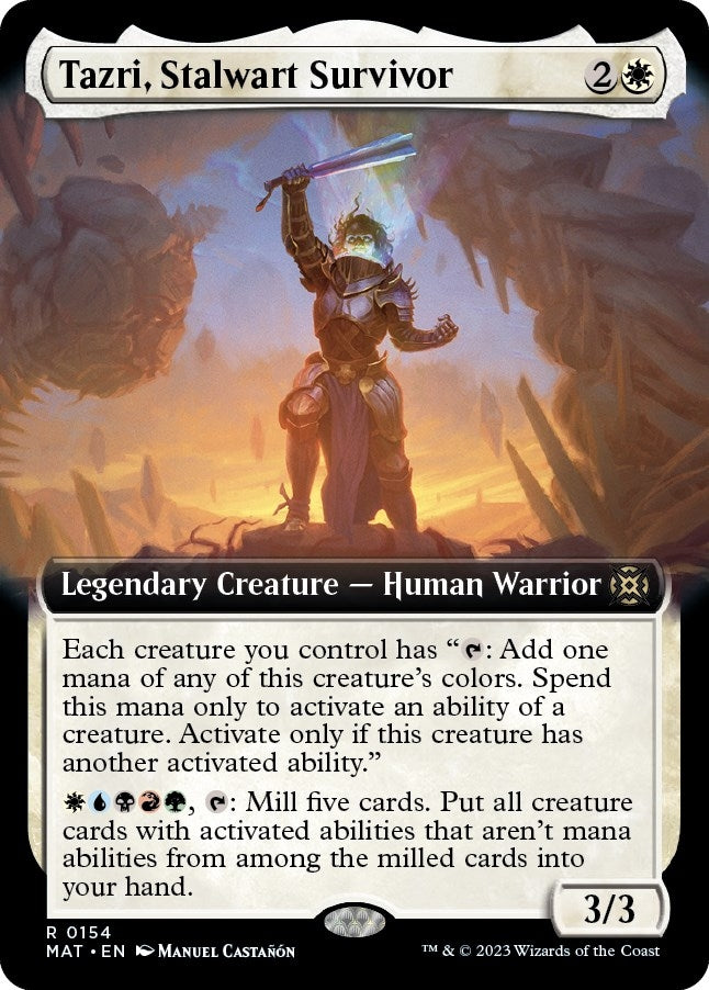 Tazri, Stalwart Survivor (Extended Art) [March of the Machine: The Aftermath]