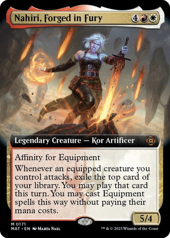 Nahiri Forged in Fury Extended Art (171) [MAT]