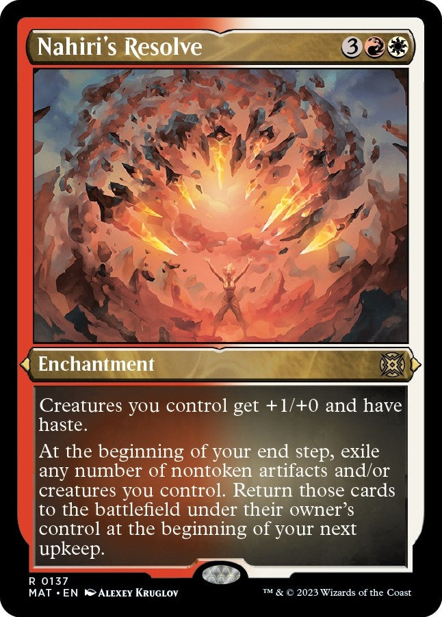 Nahiris Resolve Foil Etched (137) [MAT]