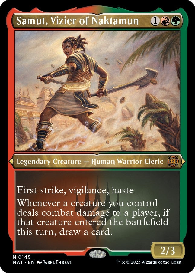 Samut Vizier of Naktamun Foil Etched (145) [MAT]