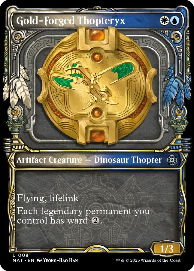 Gold-Forged Thopteryx (Showcase) [March of the Machine: The Aftermath]