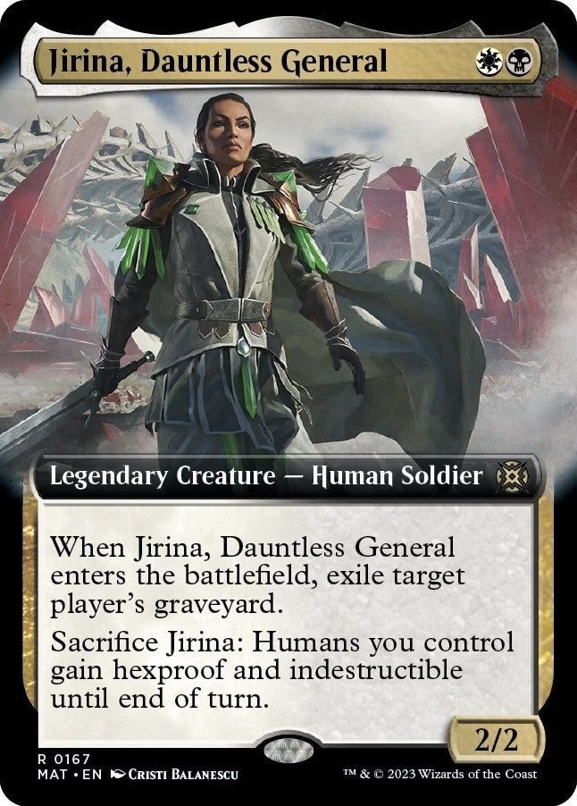 Jirina Dauntless General Extended Art (167) [MAT]