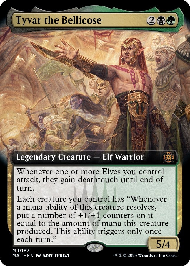 Tyvar the Bellicose Extended Art (183) [MAT]