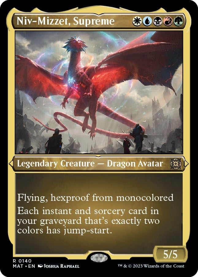 Niv Mizzet Supreme Foil Etched (140) [MAT]